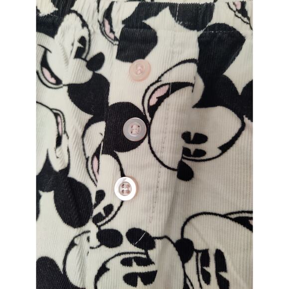 Wonderful World of Disney Mickey Pajama pants all over print micro corduroy VTG - Picture 2 of 9